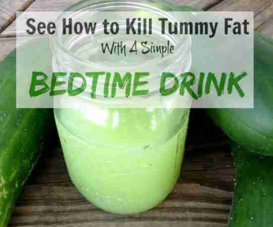 bedtime drink to lose belly fat overnight