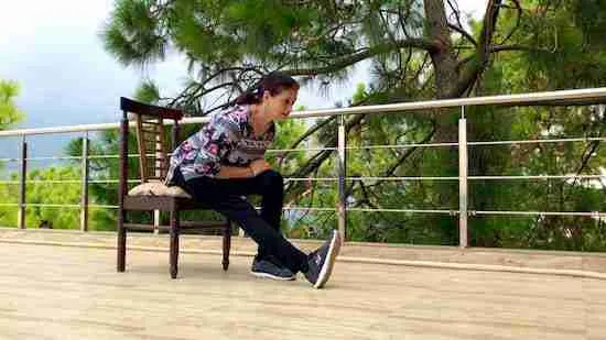 Hamstring Stretches With Chair