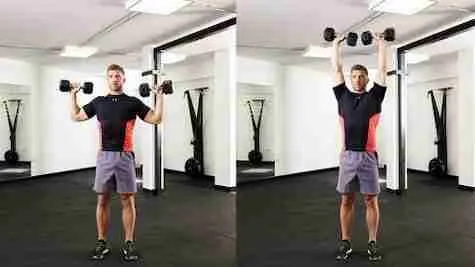 dumbbell shoulder overhead press