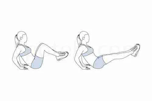 seated knee tucks exercise
